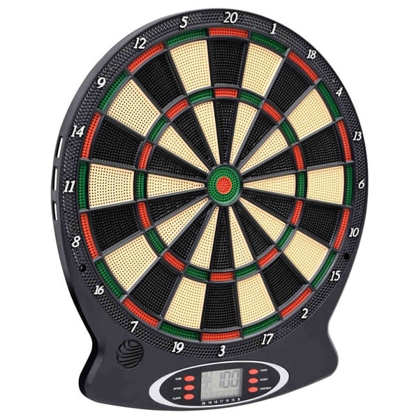 vidaXL Electronic Dartboard with Darts Black Polypropylene 1260