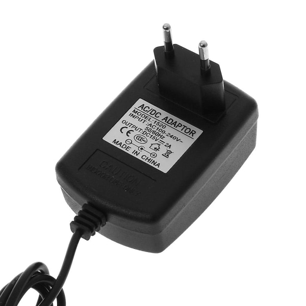 Multifunksjonell AC/DC 15V 2A strømadapter for høyttalere, EU-standard 1769