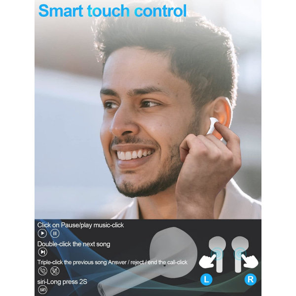 TWS Langattomat Bluetooth-kuulokkeet 5.0 Melunvaimennus Bluetooth-kuulokkeet musiikille