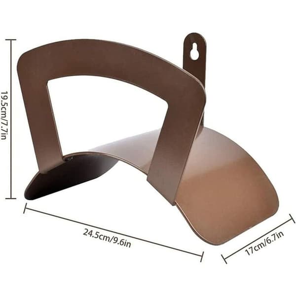 Hose Holder, Wall-Mounted Garden Hose Holder, Corrosion-Resistant, Robust, w-FS-