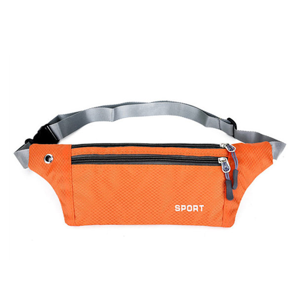 Fanny Pack | Unisex | Water Resistant | Double Pocket with Zippers. Rosa