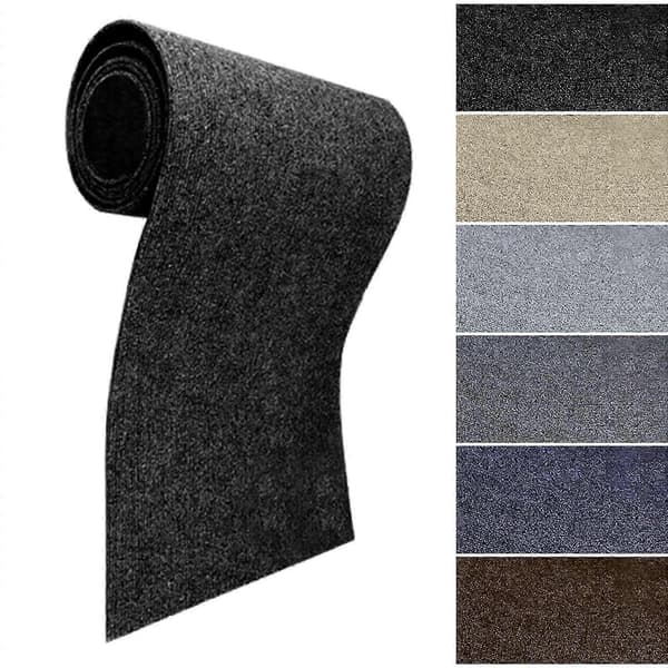 Cat Scratch Mat Furniture Safe, Adjustable Size and Sticky Base Black