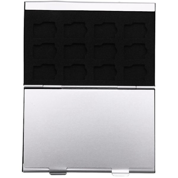 2x Aluminium etui for 24 TF SD-kort, tilfeldig farge 1762