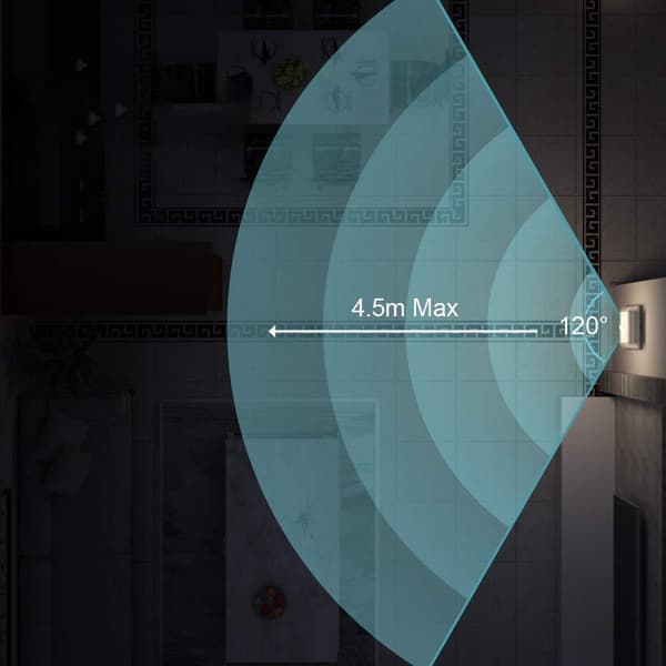 Bevegelsessensor nattlys med plugg 2 stk, dimbar varm LED-lampe