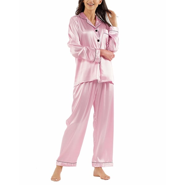 Dam Pyjamas Set Dam Siden Satin Pyjamas Set Pyjamas Set Lång