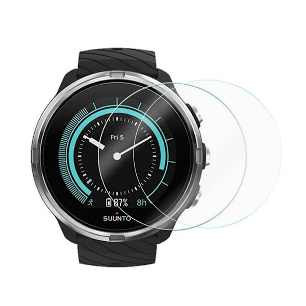 Suunto 9 Baro Skærmbeskytter 2-PAK Hærdet Glas Transparent