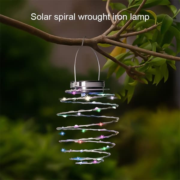 Soldrevne LED-forårspendellamper til havehegn, altansti 5 Packs Warm Light