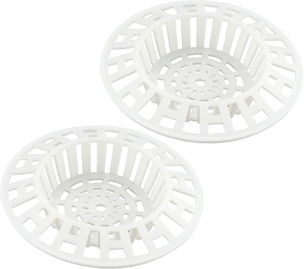 Diskho sil i plast, vit avloppshårfångare hårplugg hål plast lättvikt diskbänksfilter hårfälla fånga avfallsfilter-FS-