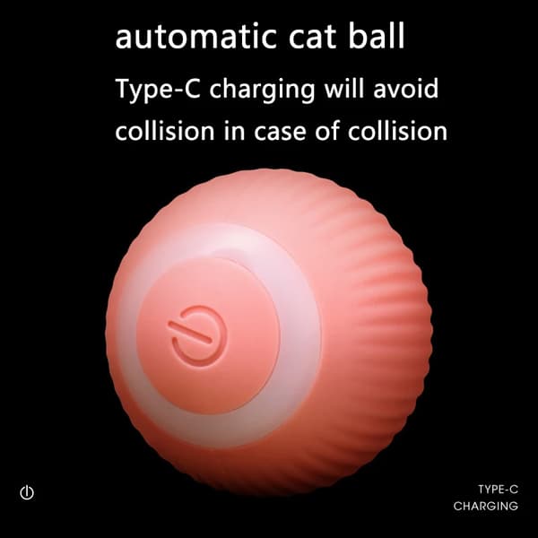 Elektrisk Kattebold Automatisk Rullende Bold Kattelegetøj Blå Bold blue ball 43mm(diameter)