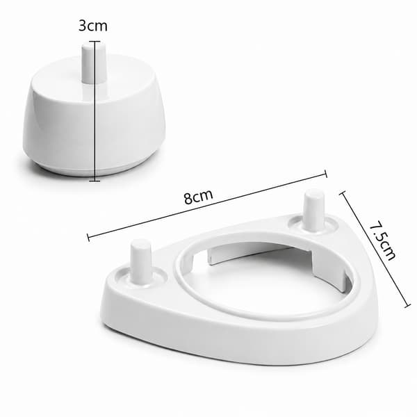 Charger compatible with Oral-B electric toothbrush - With holder for brush heads