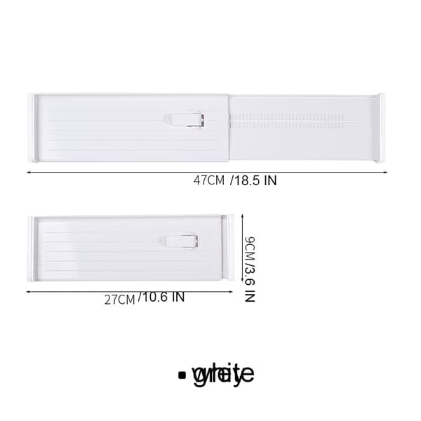 Adjustable Drawer Divider Drawer Organizer Adjustable Dividers for Bedroom Bathroom Wardrobe Office Kitchen Gray