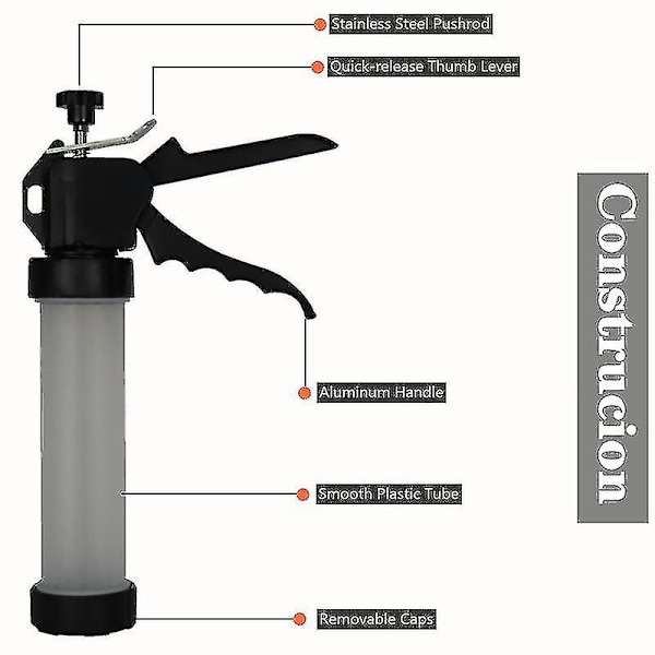 Jerky Maker-pistol med 4 rustfrie dyser Hwy