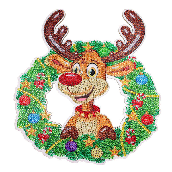 5D DIY Diamantmålning Jul Kristallkrans Hängande Dekor D
