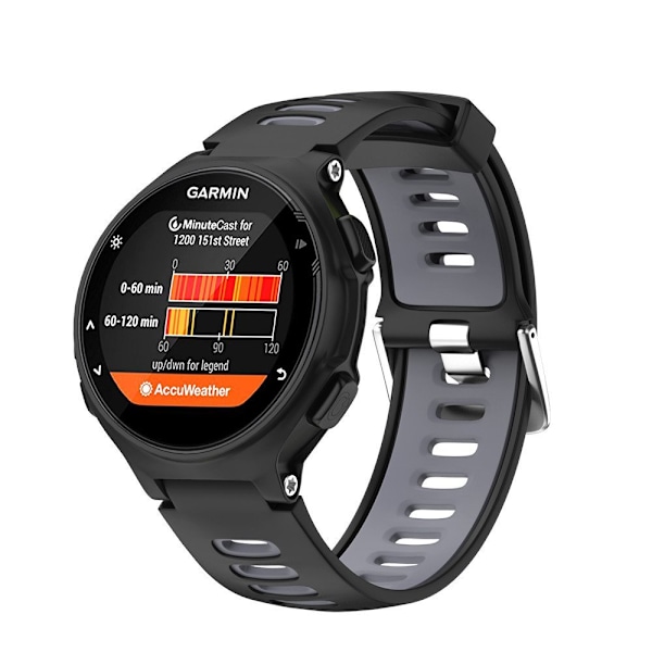 INF Garmin Forerunner 220/230/235/620/630/735XT Armband Svart/Grå