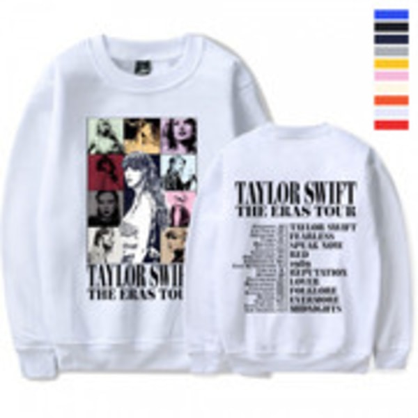 Unisex genser for voksne kvinner og menn 1989 Taylor Swifts genser med rund hals Blå Blue XL