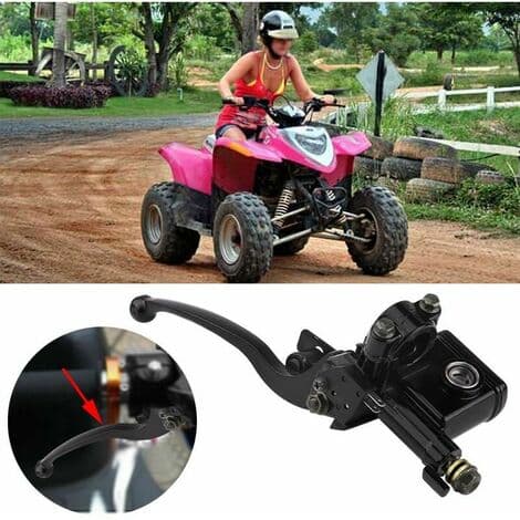 Venstre forreste bremsecylinder til 50cc, 110cc og 150cc ATV, 7/8\" (22 mm) forreste bremsegreb.