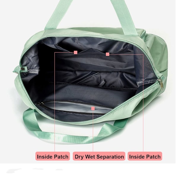 Large Foldable Travel Bag for Women - Black Black