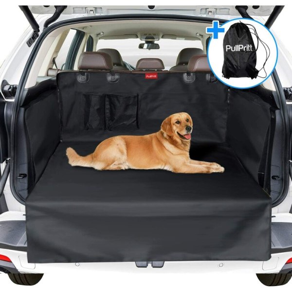 DogCarBootCover, Vanntett og sklisikker DogCarCover med sidebeskyttelse 185x105cm Passer til de fleste SUV-er og varebiler