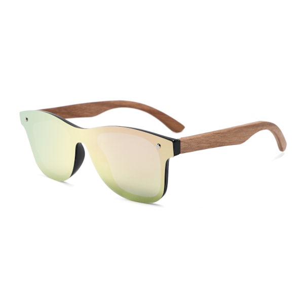 Polariserede solbriller i bambus med tilpasset design til mænd, logo, træ, 2024 1504M-11 1504M-11 Hot Selling Wooden Sunglasses