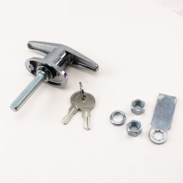 Krydshåndtag - Garagelås - Låsbart garagehåndtag - Med 2 nøgler-FS-
