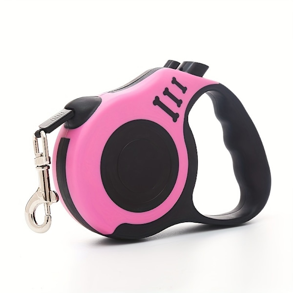 Automatisk infällbar hundkoppel, husdjur, hund, nylonkoppel med halkfritt handtag, utomhus hundpromenadkoppel, Gul-FS5- Yellow L