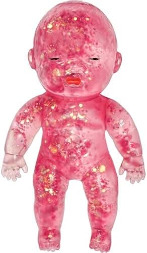 Glitterdukke Squishies Stressbold, Squishy Baby Sensorisk Fidget til Stresslindring, Blød Sød Klem, Bærbar Skrivebordsdekoration og Afslappende Gave til