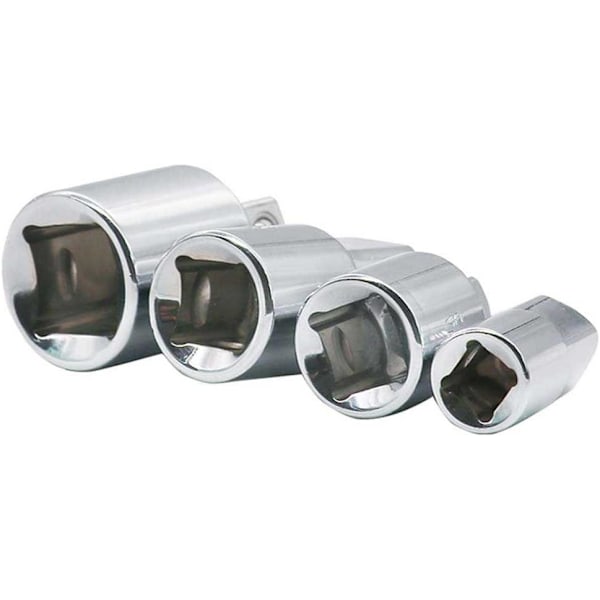 4 st / Set Drivadapter Hylsreduceringsled, 1/4 \"3/8\" 1/2 \"
