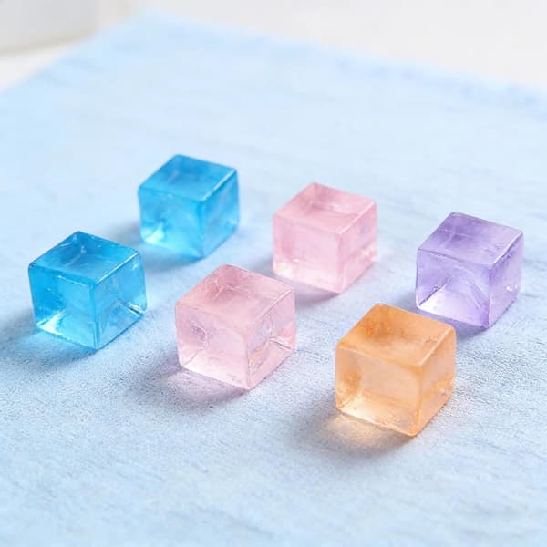 Blød Squishy Terning 10-pak, Stresslindrende Sensorisk Legetøj til Voksne med Angst, Fidget Blok til Kontor Hjem