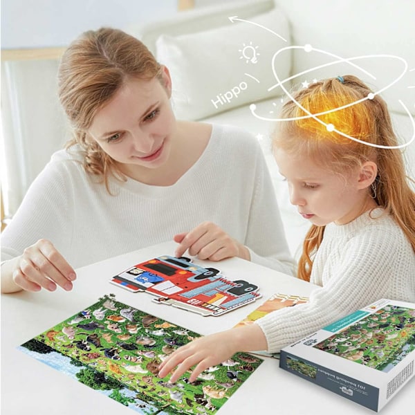 1000 brikkers puslespil, 101 hvalpe