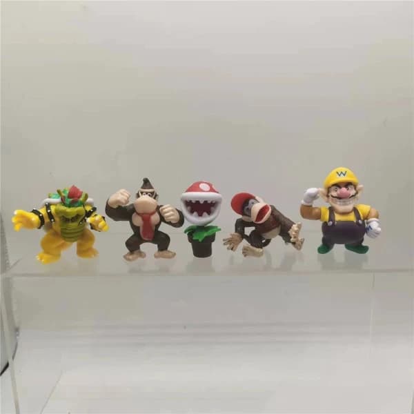 18 st Super Mario Mini Figurer Söta Leksaksdockor Actionfigurer Present 18 st-FS-