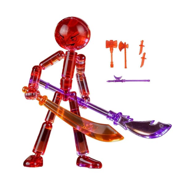 Justerbar Stickman Actionfigur - Bevægelige Led med DIY-tilbehør - til Skrivebordsdekoration - Stresslindring