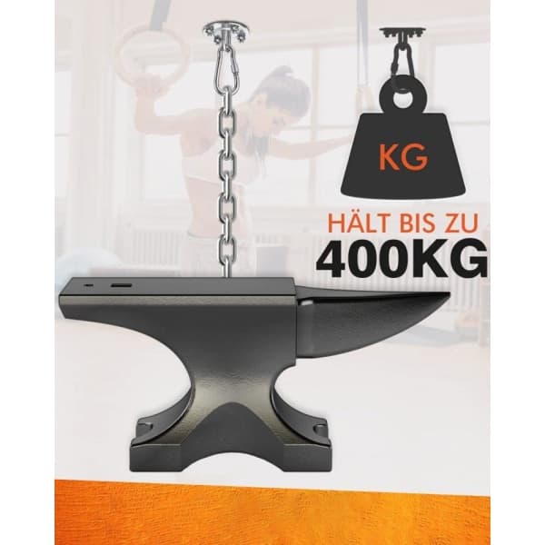 Loftkrog, hængestol premium rustfrit stålbeslag 400 kg bæreevne