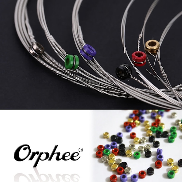 5-pack Orphee elgitarrsträngar Nickelpläterade Super Light