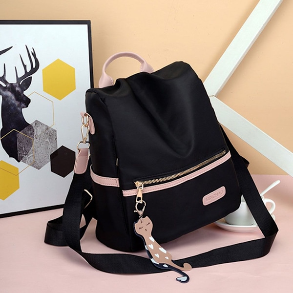 Naisten vedenpitävä reppu MUSTA-FS2- Black