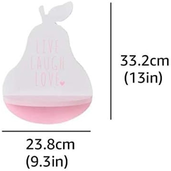 Liten Vägg Hylla, Massivt Trä Vägg Hylla, Flytande Fruktformad
