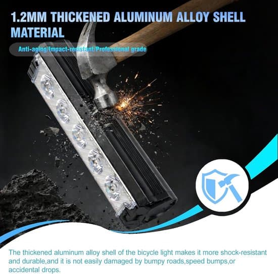 2800 lumen elsykkel frontlykt – Sykkellamper – Sykkellamper – Sykkellamper – 5 lysdioder – 5 moduser – 6400mAh – IPX5 vanntett