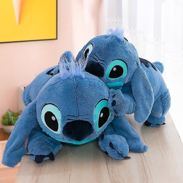 Disney Lilo og Stitch Store Kosedyr Leke Puter Med Anime For Sove Barn Dukker Jenter Barn Bursdagspresang（45cm Stitch）-WELLNGS