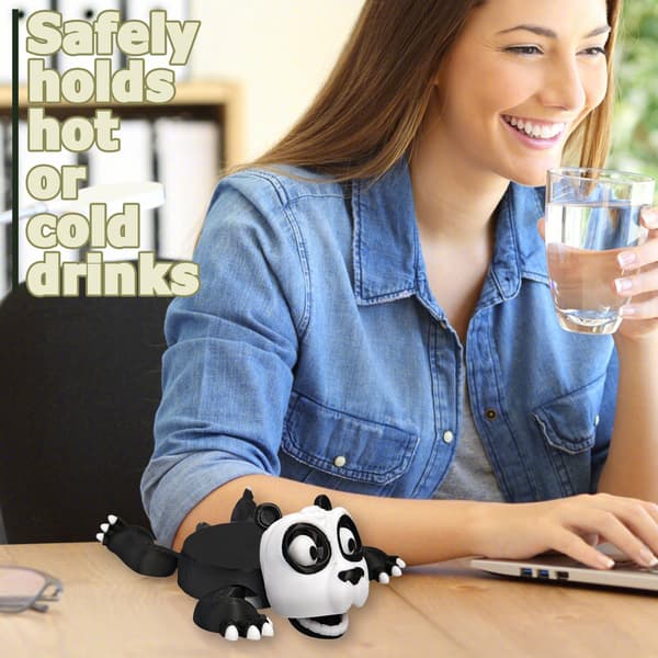 Funny Panda Coaster, Funny Decorative Coaster, Panda Mug Holder, Cute Animal Coaster, Creative Panda Coaster, for Panda Lovers