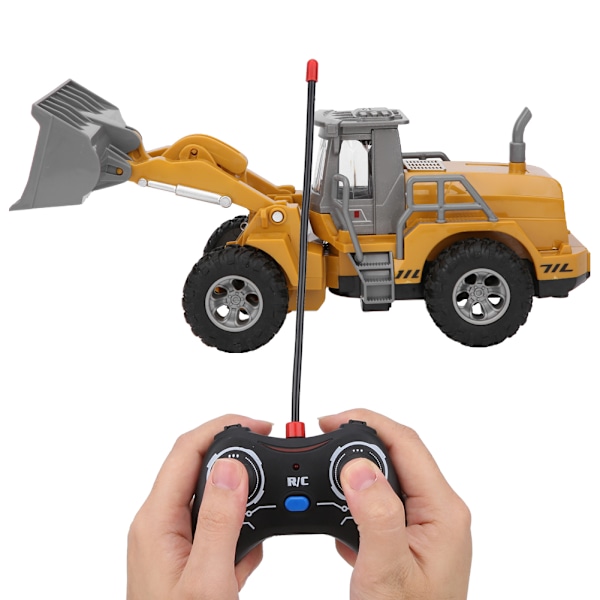 RC Ingenjörsbil 2.4G Fjärrkontroll Schaktmaskin Plast Barnleksak Modellbil Barnpresent