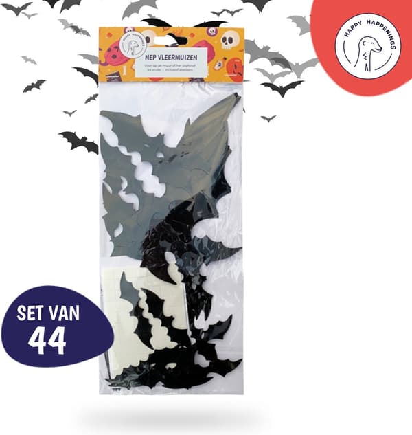 Lepakkoseinätarrat ja ikkunatarrat Halloween-sisustukseen