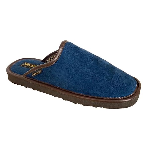 Sleepers Herr Mule Imitation Mocka Tofflor 9 UK Marinblå