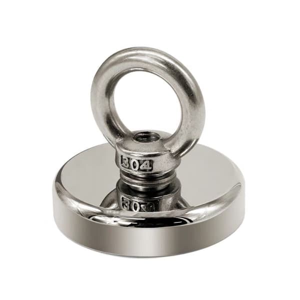 Supersterk neodymmagnet / fiskemagnet Sølv