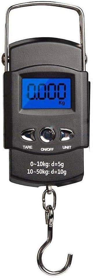 Fishing Scale Digital Scale Electronic Hanging LCD Display Outdoor Hook Portable AAA Backlit Battery-FS-