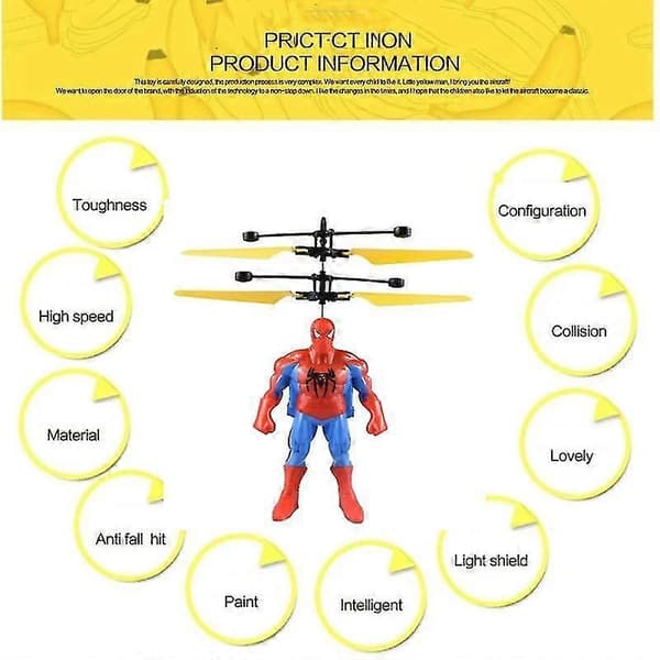 Spiderman Anime Figur Induktionsfly Hængende Flyvende S JJM -FS-