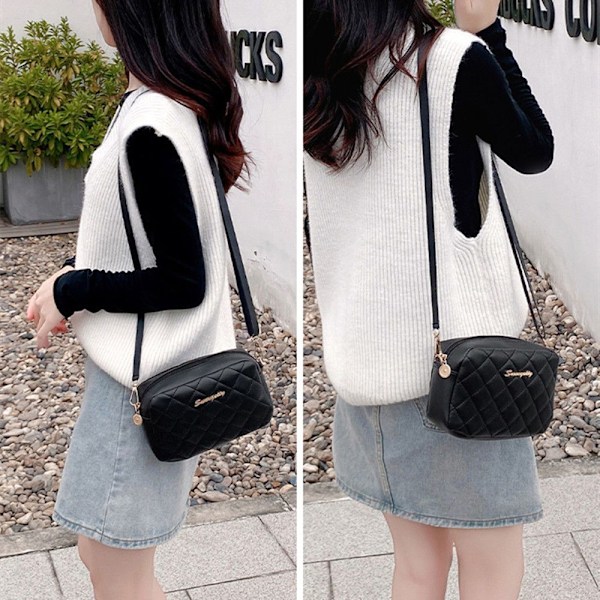 Liten Messenger-väska för dam Crossbody-väskor-FS1- Style2 Pink