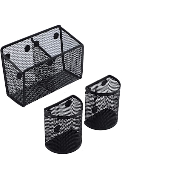 Magnetisk Pennhållare, 3-pack Magnetisk Förvaringskorg Organizer