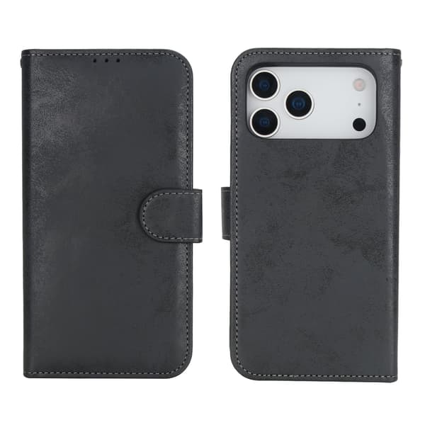 iPhone 17 Pro Max Pungcover med Skalfunktion & Magnet LEMAN Svart