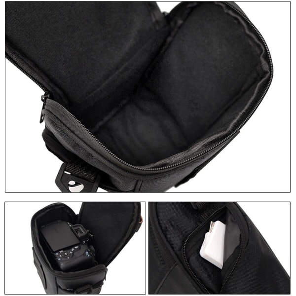 Vanntett digitalt kameraveske SLR DSLR for Nikon for Canon Svart