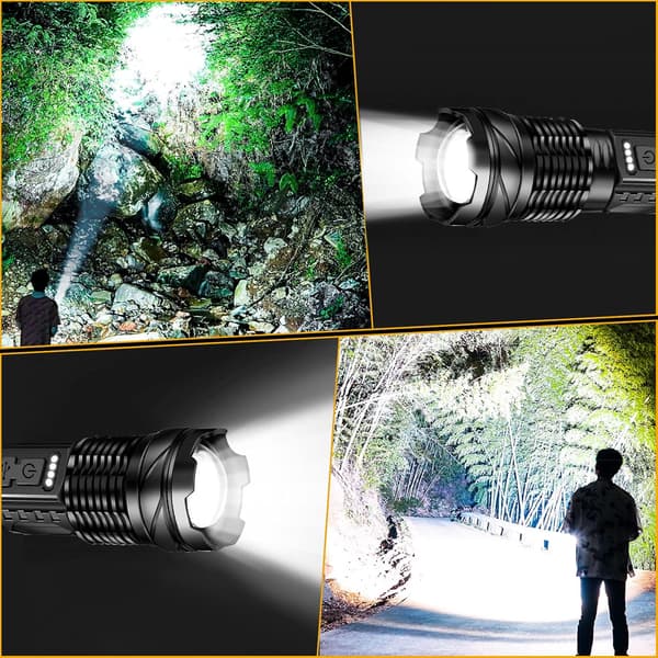 Erittäin tehokas 20000 lumenin LED-taskulamppu [Energiatehokkuusluokka A+++]-FS-
