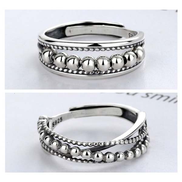 Ångestring 925 Sterling Silver C C-FS1- C C